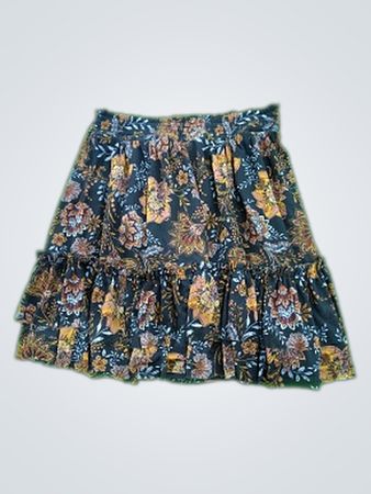 Evereve Floral Ruffle Skirt