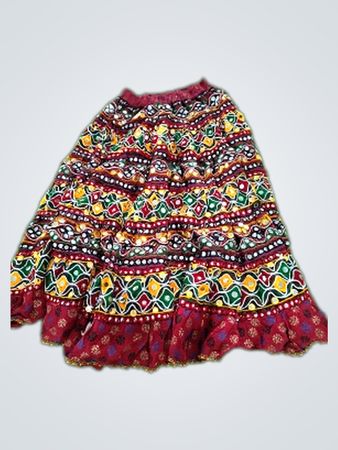 Colorful Embroidered Skirt