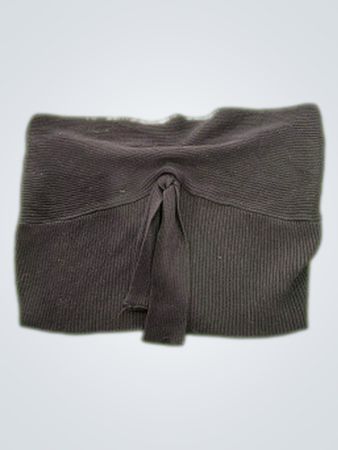 Almost Famous Black Ribbed Tube Top