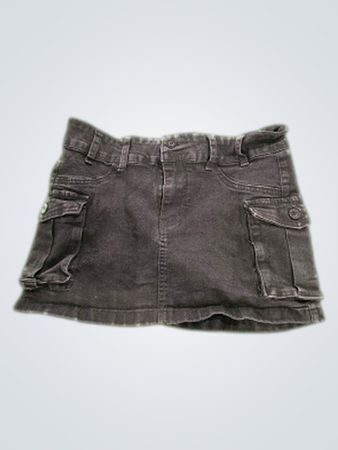 Black Denim Skirt