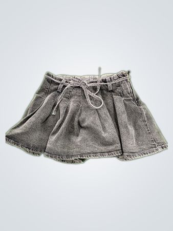 Gray Denim Skirt