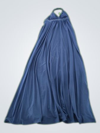 Blue Halter Neck Dress