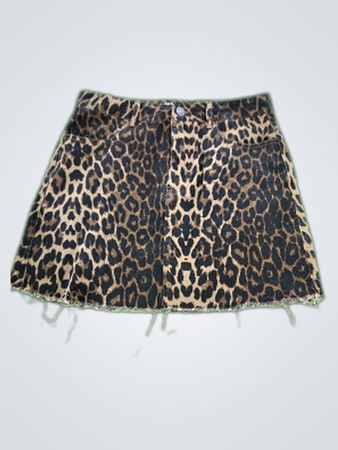 Leopard Print Skirt