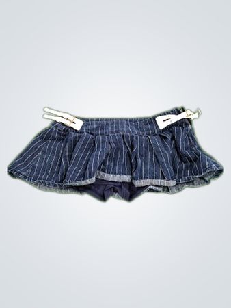 editfreed Striped Ruffled Skirt