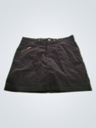 White Stuff Black Cotton Mini Skirt