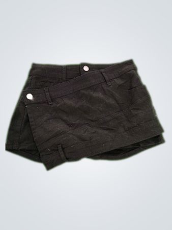 Black Cotton Skirt