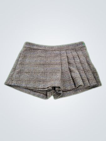 Gray Plaid Shorts