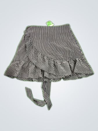 J.O.A Black and White Striped Skirt