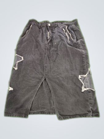 Daisy Street Distressed Gray Skirt