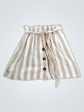Hollister Striped Tie-Waist Mini Skirt