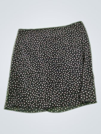 Brandy Melville Black Polka Dot Mini Skirt