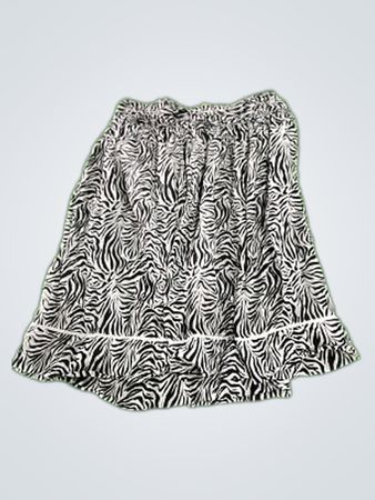Studio West Zebra Print Cotton Shorts