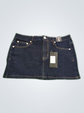 Carbon Denim Skirt