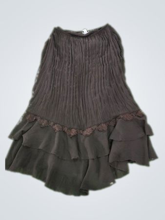 Black Ruffled Skirt