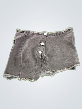 Poster Girl Gray Denim Shorts