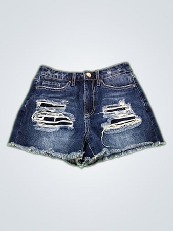 YMI High Rise Distressed Denim Shorts