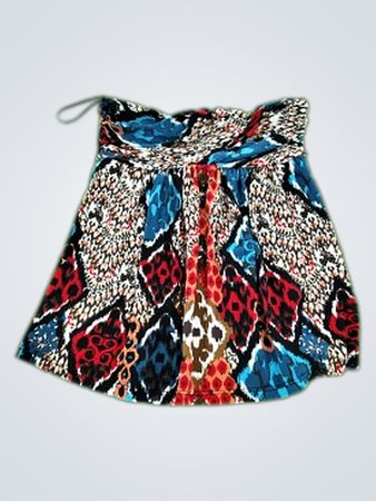 Wet Seal Strapless Animal Print Mini Dress