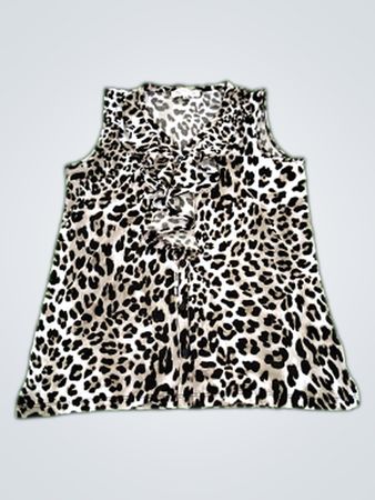 Jones New York Sport Leopard Print Sleeveless Top