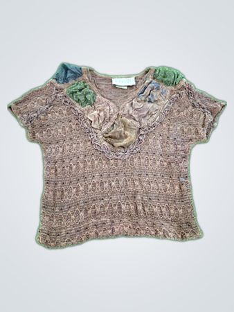 JACKART Brown Knit Top