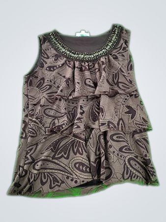 dressbarn Paisley Print Sleeveless Top