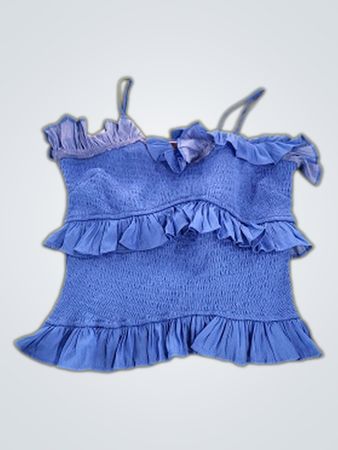 South Ruffled Smocked Cami Top