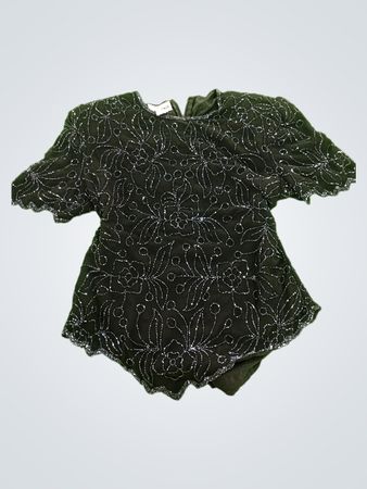 JKARA Black Beaded Blouse