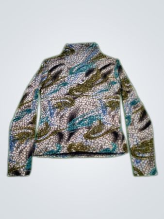 Long-Sleeve Patterned Top