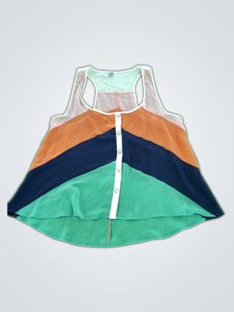 Multicolor Sleeveless Top