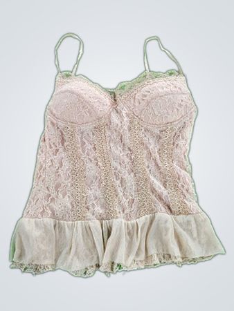 Pink Lace Camisole