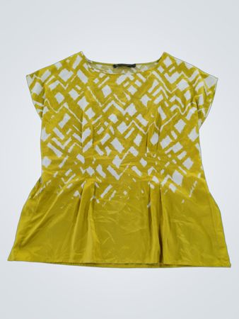 Outback Red Yellow and White Patterned Top