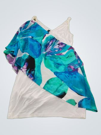 bebe Floral Overlay Cami Top
