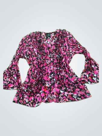 Pink Floral Blouse