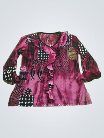 African Print Blouse
