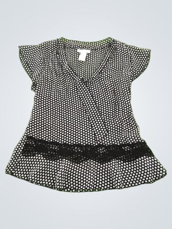Black and White Polka Dot Blouse