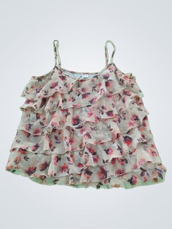 Floral Ruffled Top