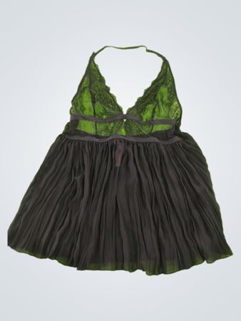 Black Lace Halter Dress