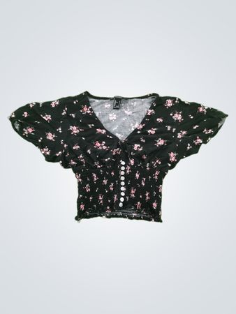 Forever 21 Floral Crop Top
