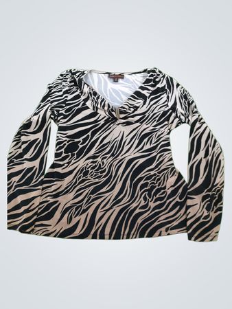 Dana Buchman Zebra Print Top