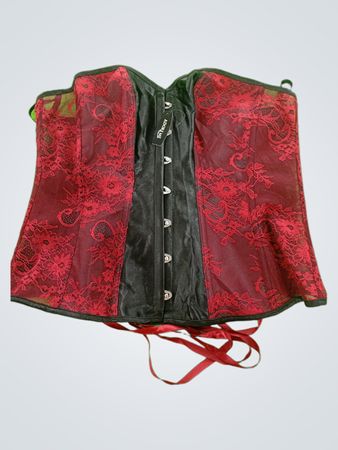 Adore Me Red Lace Corset