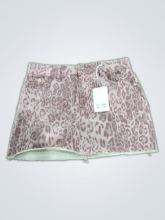 Disclosure Pink Leopard Mini Skirt