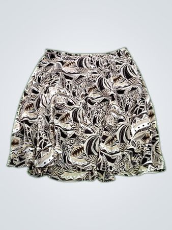 George Printed Polyester Skirt