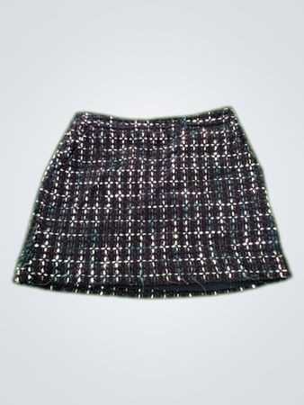 LOFT Petite Checkered Mini Skirt