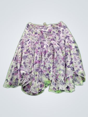 notation Floral Skirt