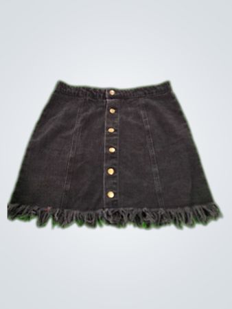 Forever 21 Black Corduroy Mini Skirt