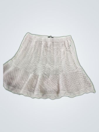 White Knit Skirt