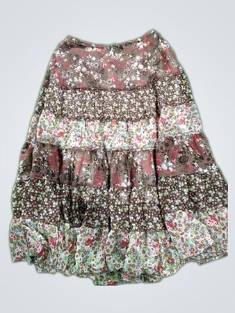 Floral Tiered Skirt
