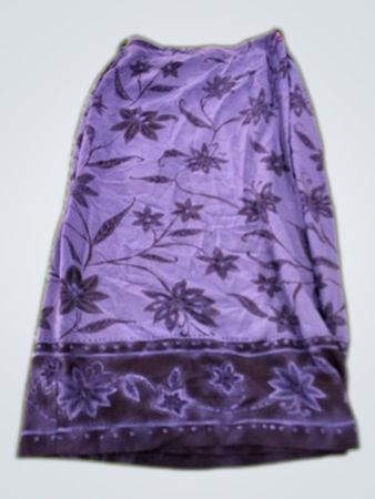 Jones New York Purple Floral Wrap Skirt