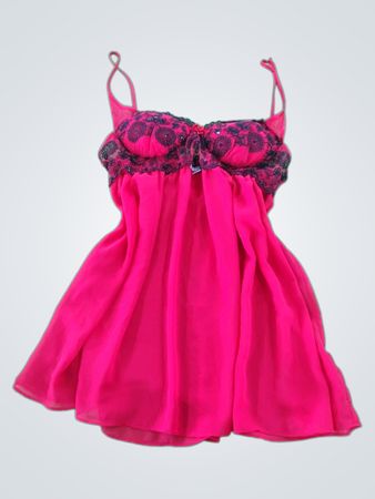 Pink Lace Trim Chemise