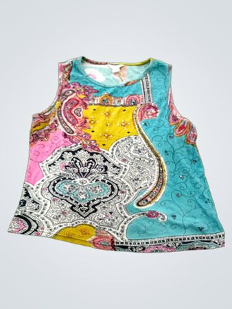 Christopher & Banks Paisley Pattern Tank Top