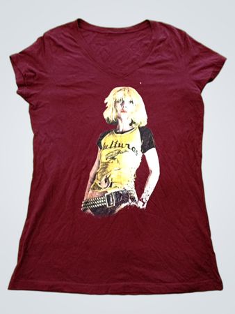Maroon T-Shirt with Graphic Print